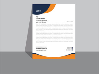 Modern and creative  company letterhead