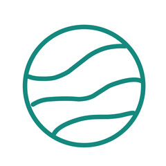 Fototapeta premium Vector set of space thin line icons