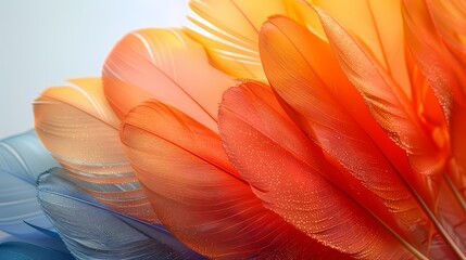 A close-up of a Basant kite tail fluttering against the white background, showcasing its vibrant colors