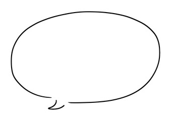 シンプルな手書き吹き出し