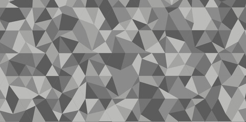 Obraz premium Modern abstract geometric polygon background. Abstract polygon triangle background vector illustration. Gray Black Polygon Mosaic Background. 