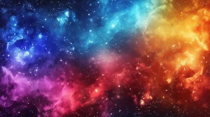 Amazing Space Galaxy with Stars and Nebula - obrazy, fototapety, plakaty