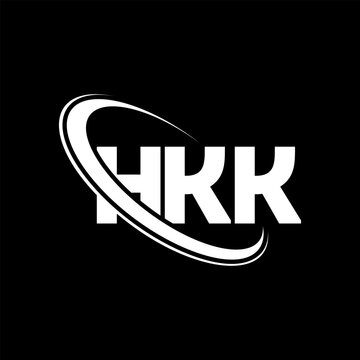 HKK logo. HKK letter. HKK letter logo design. Initials HKK logo linked with circle and uppercase monogram logo. HKK typography for technology, business and real estate brand.