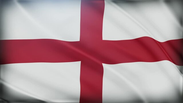 Waving England flag background