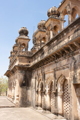 Facade of the Venkat Bihari temple in Kalinjar Fort, Kalinjar, Banda District, Uttar Pradesh,...