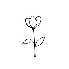 Artistic Flower Logo Design