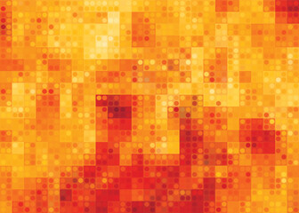 fire flame abstract digital pixel vector image