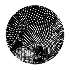 Circle made of dots Logo Design