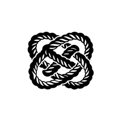 Complex intertwined rope design Logo Design