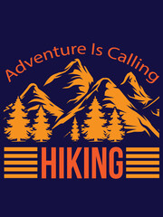 Hiking t shirt design