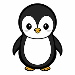 penguin on a white background