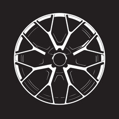 Fototapeta premium Wheel Whiz Smart Alloy Wheel Vector Logo Design Alloy Ascend Elevated Wheel Vector Logo Icon