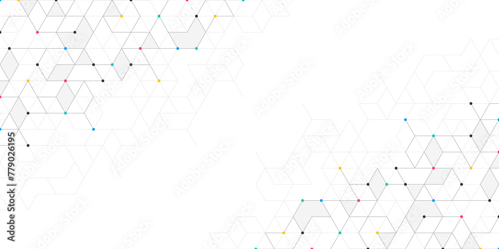 Poster Abstract background with simple geometric figures and dots. Graphic design element and polygonal shape pattern