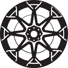 Radiant Revolve Dynamic Alloy Wheel Vector Logo Icon Precision Pedal Defined Alloy Wheel Vector Logo Design