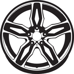 Wheel Wonder Iconic Alloy Wheel Vector Logo Design Alloy Artistry Creative Wheel Vector Logo Design