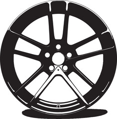 Alloy Admire Admirable Wheel Vector Logo Icon Radiant Revolve Dynamic Alloy Wheel Vector Logo Design - obrazy, fototapety, plakaty