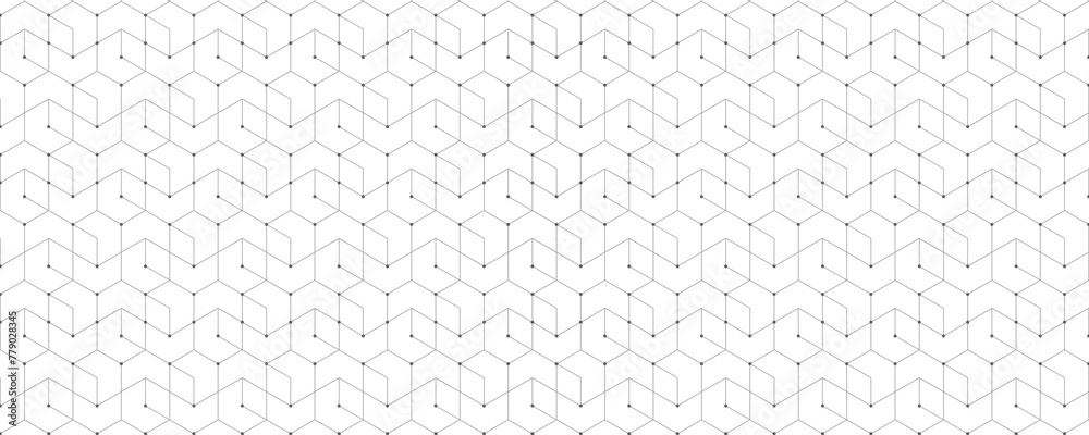 Poster Abstract background with a seamless pattern of simple geometric shapes. Stylish texture