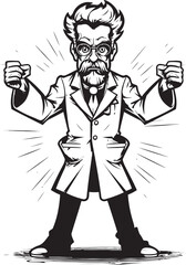 Brilliant Rage Intense Doctor Vector Logo Design Healing Fury Vibrant Doctor Vector Logo Icon