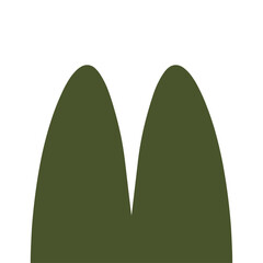 green Random Fun Shape Modern Vector Abstract Colorful