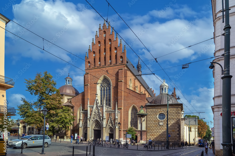 Poster Basilica of Holy Trinity, Krakow, Poland