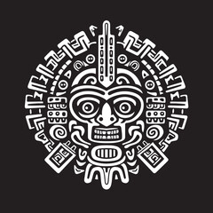 Reviving Ancient Aztec Drawings Vector Logo Icons Timeless Aztec Art Antique Drawing Icon Vector Logos