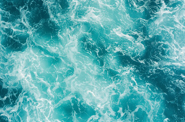 Fototapeta na wymiar Beautiful sea water texture. Top view of ocean waves