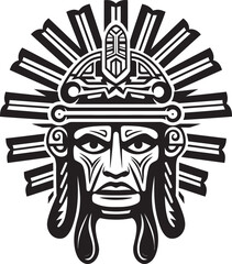 Reviving Aztec History Vector Logo Designs Vector Tribute The Splendor of Aztec Art