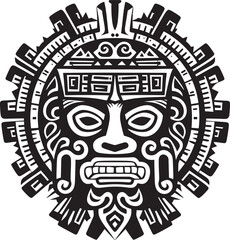 Ancient Aztec Symbols Vintage Drawing Icon Vector Logos Iconic Aztec Drawings Reimagined Antique Drawing Icons