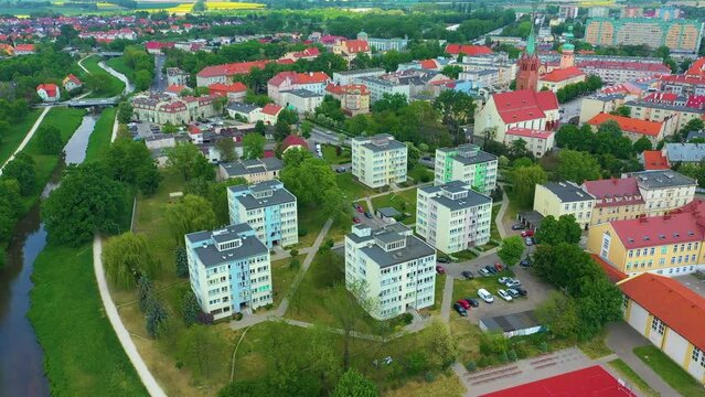 Panorama Apartment Olawa Ratusz Rynek River Aerial View Poland
