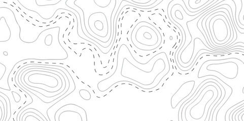 Pattern with lines and dots The stylized height of the topographic map contour in lines and contours isolated on transparent. Black and white topography contour lines map isolated on white backgroun © armans