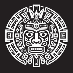Vector Logos Capturing Aztec Essence Antique Drawing Icons Antique Aztec Drawings Remastered Drawing Icon Vector Logos