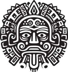 Legacy of Aztec Culture Iconic Vector Art Vector Designs Inspired by Ancient Aztec Drawings