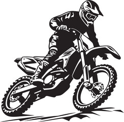 Ride to Victory Vector Logo Design for Riders Dirt Bike Revolution Rider Vector Logo Icon
