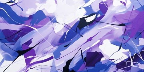 Violet and white flat digital illustration canvas with abstract graffiti and copy space for text background pattern 