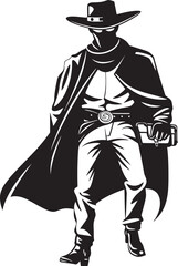Wanted Poster Inspiration Cartoon Cowboy Robber Vector Logo Bandit Blaze Cartoon Masked Cowboy Robber Vector Logo