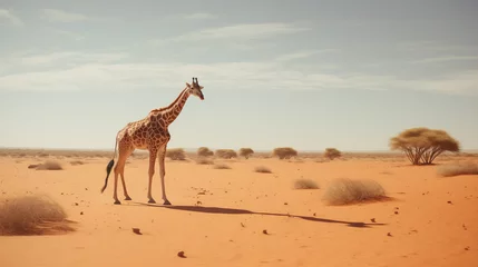 Gardinen giraffe in the savannah © qaiser