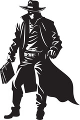Desperado Delight Cartoon Masked Cowboy Robber Emblem Rustlers Rendezvous Cartoon Cowboy Robber Vector Logo