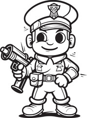 Daring Doodle Division Soldier Vector Icon Scribbled Soldier Sketches Doodle Soldier Emblem