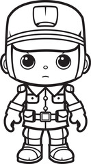 Daring Doodle Division Soldier Vector Icon Scribbled Soldier Sketches Doodle Soldier Emblem