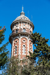 Fototapeta na wymiar Wasserturm Torre de Collserol auf dem Tibidabo in Barcelona, Spanien