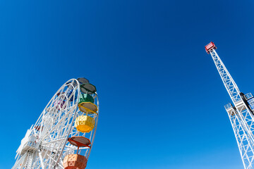 Vergnügungspark Parc d’atraccions Tibidabo in Barcelona, Spanien