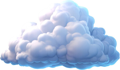 Isolated_cloud_floating_smooth_realistic_on_transparen.Generative AI