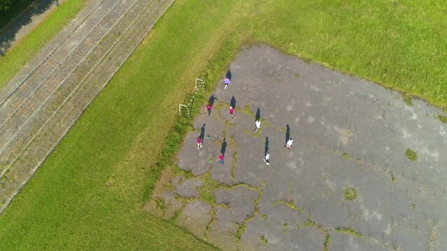 Old Playing Field Elblag Boisko Aerial View Poland