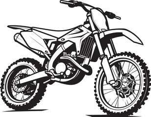 Obraz na płótnie Canvas Dirt Bike Domination Iconic Vector Logo for Bike Enthusiasts Trail Conqueror Dirt Bike Vector Logo Design for Trail Blazers