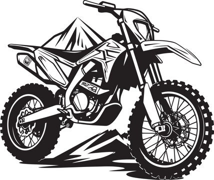 Freestyle Fury Dirt Bike Vector Logo Design for Stunt Lovers Dirt Track Dynamo Iconic Vector Emblem for Dirt Bike Fans