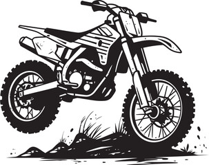 Enduro Excursion Vector Design with Dirt Bike Illustration Adrenaline Rush Dirt Bike Vector Logo Design for Extreme Sports Fans