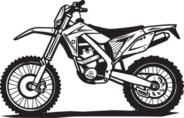 Dirt Bike Domination Iconic Vector Logo Design for Bike Enthusiasts Trail Conqueror Dirt Bike Vector Icon for Trail Blazers