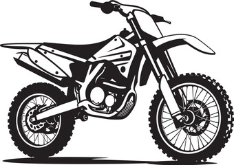 Fototapeta premium Outdoor Enthusiasts Dream Dirt Bike Vector Icon for Adventure Seekers Trailblazing Triumph Vector Logo Design with Dirt Bike Illustration