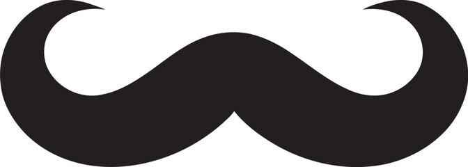 Quirky Quotient Doodle Moustache Symbol Hipster Haven Moustache Vector Artwork - obrazy, fototapety, plakaty