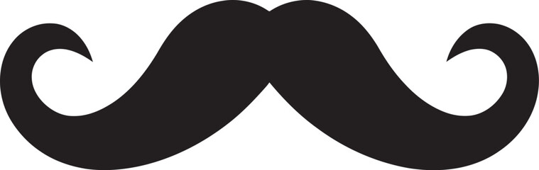 Playful Panache Moustache Icon Concept Funky Fresh Doodle Moustache Symbol